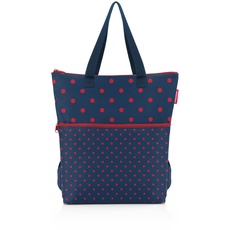 reisenthel cooler-backpack dots - moderne Thermo-Tragetasche und lässiger Rucksack all in 1, wasserabweisend, Farbe:mixed dots red