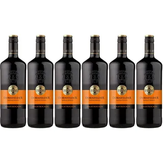 HXM - Rotwein, Dornfelder Halbtrocken Qualitätswein Rheinhessen (6 x 1 l)