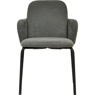 Essentials Paddy Stapelstuhl mit Bezug – Dunkelgrau