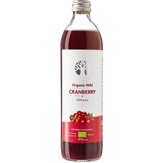 LOOV Bio Wildcranberry-Saft, biologisch, 500 ml, 100% direkt gepresste, frische Bio-Cranberries, enthält Polyphenole, ohne Zuckerzusatz, ohne Wasserzusatz, wild gewachsen