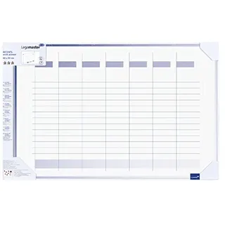 Legamaster 7-490000-1 Accents Plan-Whiteboard, bedruckt mit Wochenplaner, lackierte Stahloberfläche, Sichtverpackung, 90 x 60 cm