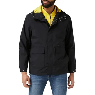 Armani Exchange Mens Internal Detachable, Two Pieces Jacke, Black/Acid Yellow, X-Small