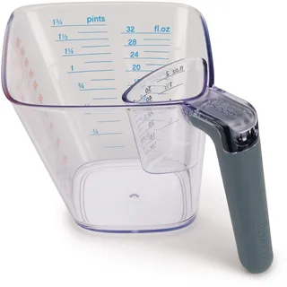 Joseph Joseph Align 2-teiliger, leicht ablesbarer Messbecher, Kunststoff - BPA-frei, 1 Liter