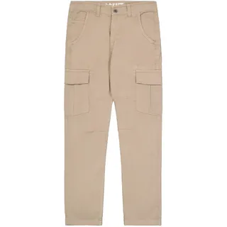 Cargohose ALPHA INDUSTRIES "Agent Pant", Herren, Gr. 31, Normalgrößen, beige (vintage sand), Obermaterial: 100% Baumwolle; Futter: 100% Baumwolle, Hosen Cargohose