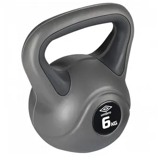 Umbro Kettlebell 4kg - Einstiegsgewicht Frauen - Beginner - Kunststoffgewicht - Grau