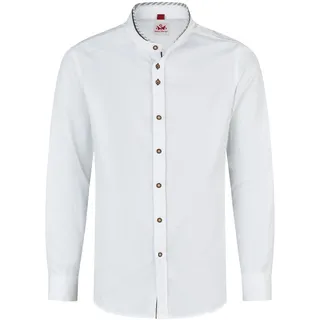 Spieth & Wensky Trachtenhemd "Spieth & Wensky Trachtenhemd Kreuth" Trachtenhemd in in Slim Fit, weiß, d,grau