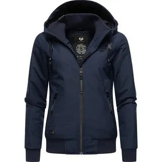 Winterjacke RAGWEAR "Winterjacke Nuggie Melange", Damen, Gr. XXL, blau (navy), Obermaterial: 100% Polyester PES.  Obermaterial: Futter: 100% Polyester PES. 100% Polyester PES., Jacken Winterjacke