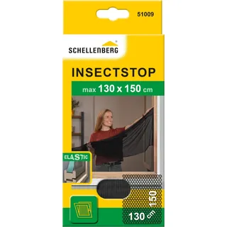 Schellenberg Fliegengitter für Fenster ELASTIC 130 x 150 cm Anthrazit
