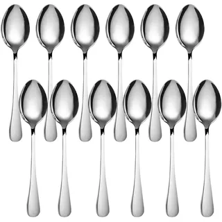 GOODFEER Esslöffel 12-teilig, Edelstahl Löffel Set, 20.5 cm