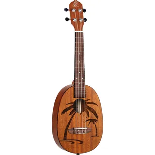 Ortega Guitars Konzert Ukulele Akustisch – Bonfire Series – Pineapple Korpus – Sapele, Natur (RUPA5MM)