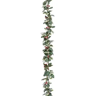 Atmosphera Createur d ́interieur Girlande Efeu 180 cm , Grün , Textil , 180 cm , Dekoration, Weihnachtsdekoration, Dekoblumen