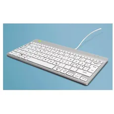 R-Go Tools R-Go Compact Break - keyboard - with integrated break indicator - QWERTY - Nordic - white Input Device - Tastaturen - Nordisch - Weiss