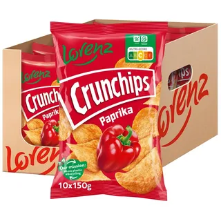 LORENZ | Crunchips Paprika | 10 x 150 g | glutenfrei