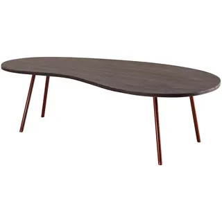 Wohnling Couchtisch JAI Grau Akazie 122 x 34,5 x 63 cm
