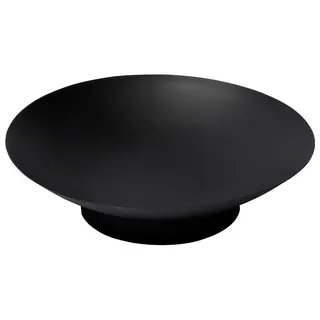 Dobar dobar® 35401 Feuerschale Stockholm - Feuerstelle aus Stahlblech - Gartenfeuer für Terrasse/Balkon Eisenschale für Feuer im Garten - Ø 60 x 17 cm - schwarz