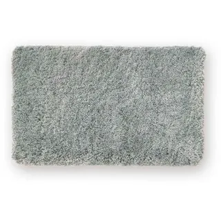 WohnDirect Hochflor Badematten Malmö , Grau , Textil , 60x80 cm , Oeko-Tex® Standard 100 , Heimtextilien, Badtextilien, Badematten
