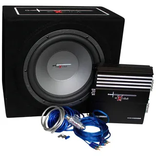 Excalibur X3 Komplettes Auto-Audioset, schwarz / blau