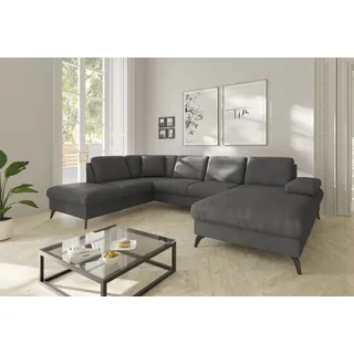 sit&more Wohnlandschaft »Morris Jubi U-Form, B: 300 cm« mit Armteilfunktion & 1 Zierkissen, optional Bettfunktion,