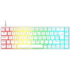 Bild von IGK-5500-WT, Gaming Tastatur, Mechanisch, Outemu Red, kabelgebunden, Weiß