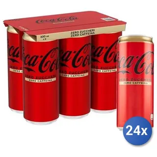24x Multipack Coca Cola Dose 330 Ml Zero Zucker Koffein
