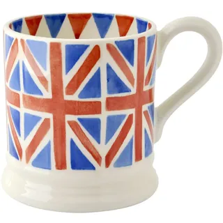 Emma Bridgewater große Tasse 1/2 Pint, Keramik Kaffeetasse groß - Steingut Tasse, Cappuccino, Latte, Kaffee, Teetasse - Schöne Tassen, Geburtstagsgeschenk - Kaffeebecher Union Jack