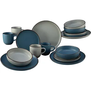 CreaTable Kombiservice Modern Scandic 16-tlg. für 4 Personen mehrfarbig