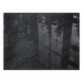 Tulup Kaminbodenplatte 80x60 cm - Natürliche Steinstruktur , Schwarz , Glas , Rechteckig , 80x60x0.4 cm , Elektrogeräte, Heizgeräte, Elektrokamine
