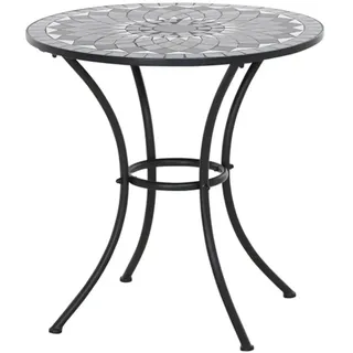 Siena Garden Bistrotisch Ø 70 x 71 cm Schwarz/Mosaik