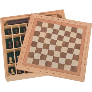 GoKi Spiele-Set Schach, Dame und Mühle