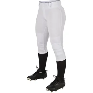 Champro Traditionelle Softball-Hose für Damen mit niedrigem Bund, Polyester, Größe XXL, Weiß