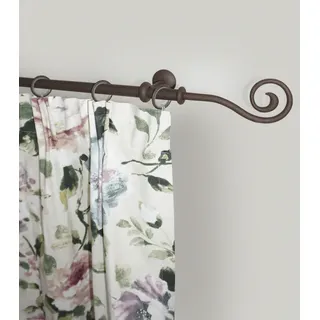 GARESA "ESPERANCA", braun rost L:220cm Ø:16mm, Metall, Gardinenstangen, Gardinenstange, rustikale Vorhanggarnitur, verlängerbar, Eisen, Endk. Spirale,