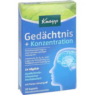 Kneipp Gedächtnis+Konzentration Kapseln 30 St.