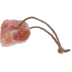 Kerbl Pet Leckstein aus Bergkristallsalz 80g, mit Aufhängeseil