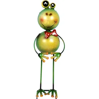 Gartenfigur Frosch Franz "Fliege" ca. 42 cm - Gartendekoration - Grün