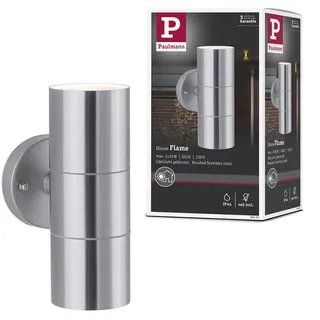 Paulmann Flame IP44 max. 2x10W 230V Edelstahl gebürstet
