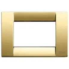 VIMAR SERIE IDEA – Platte Classica 3 Module Metall gold glänzend