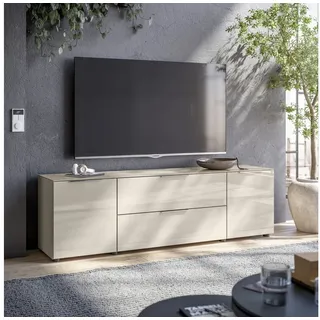 HBZ Lowboard »Santorin, BxHxT 180x99x40 cm« 1 Stk. tlg. Breite 180cm, Softclose für Türen und Schubkästen, Melaminbeschichtung, beige