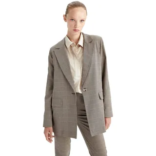 DeFacto Women's Freizeitkleidung Damen Blazer, BEIGE, 36