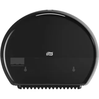 TORK Spender T2, geschlossen, Elevation Linie, 555008 | für Mini-Jumbo-Toilettenpapier Schwarz