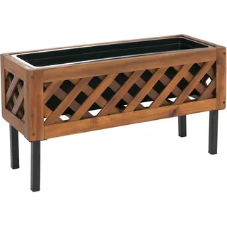 MCW Pflanzkasten P86 Akazie Holz 35x64x24cm Braun