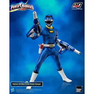 ThreeZero Turbo Power Ranger Actionfigur 30 cm Blau/Weiß