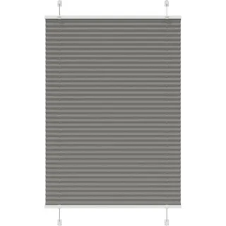 Plissee Anthrazit 85x150 cm Stoffbreite 84,4 cm Polyester - Grau