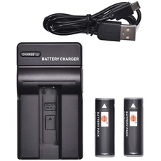 DSTE NB-9L Li-Ionen Batterie (2-Pack) und Micro USB Ladegerät Anzug kompatibel mit Canon PowerShot ELPH 510 520 530 HS PowerShot N N2 PowerShot SD4500 is IXUS 1000 1100 HS IXY 1 IXY 3 IXY 50S Kamera
