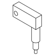 Mahr 5114106 ULR-A Drehelement, lang mit Rückholfeder, 0 Grad Winkel, 200 mm Länge