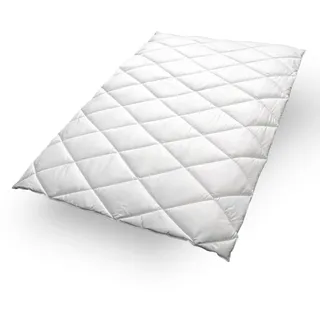 John Cotton Microfaserbettdecke Anna, Bettdecken für Sommer und Winter, Decke« 4-Jahreszeiten Füllung: Polyester, 135x200 cm, 155x220 cm, vegan, hypoallergene Füllung, weiß Textil,