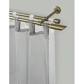 GARESA Vorhangstange ZYLI 2-läufig Ø 16 mm 220 cm Gold