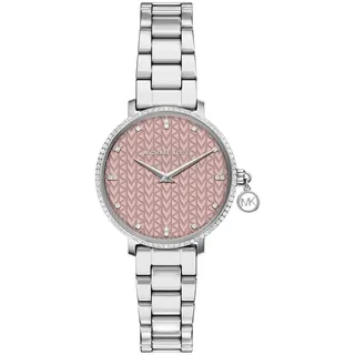 Michael Kors Pyper Damen 32MM silberfarbene Edelstahl-Uhr, MK7617