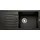 Favum XL 6 S links Einbau Silgranit schwarz Handbetätigung 860 x 435 mm