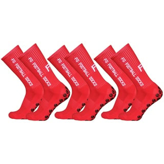 Lixada Fußballsocken Kinder Herren Stutzen Stutzenstrumpf,Unisex Outdoor-Sport-Laufsocken Kompressionsstretch-Socken Sportliche Fußball-Fußball-Socken Anti-Rutsch-Socken mit Griffen,3 Paar(39-46)