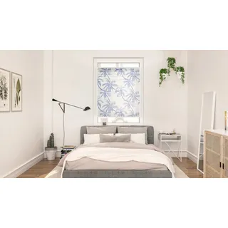 Lichtblick Plissee 90 x 130 cm Blueprint Palms - Blau